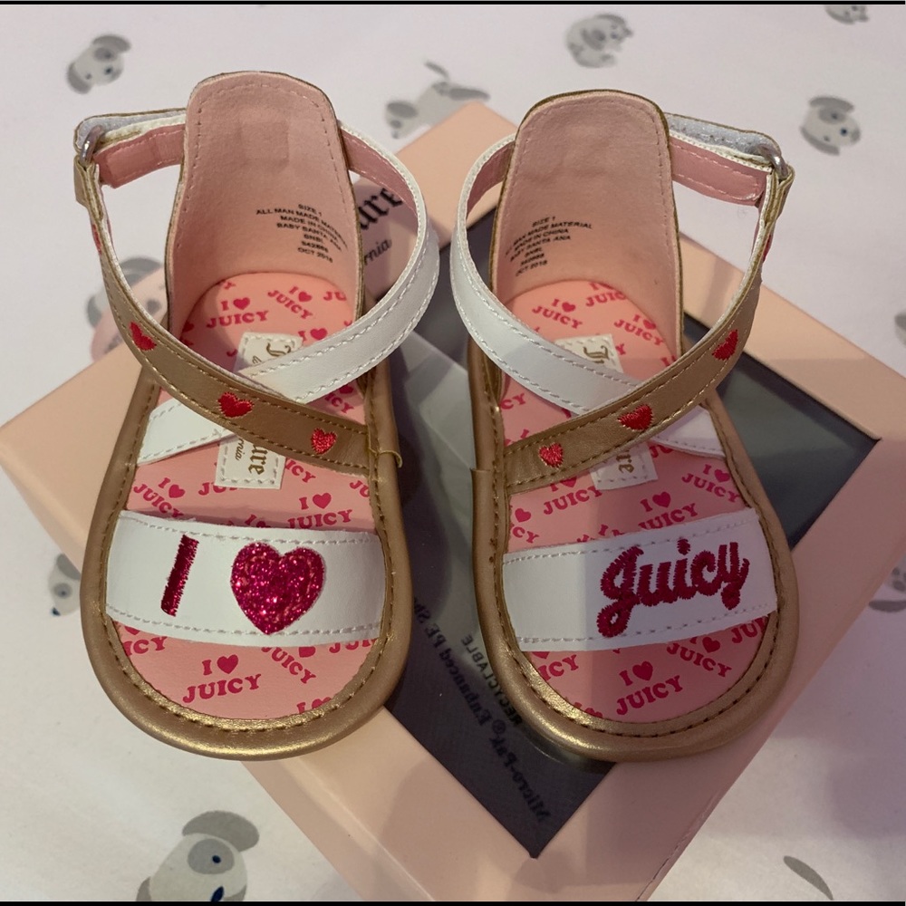 Juicy Couture Santa Ana Sandals size 1